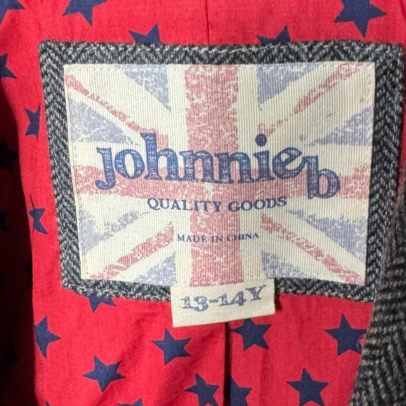 Johnnie B/ Mini Boden Wool Herringbone Sport Coat/ Jacket - Picture 3 of 4